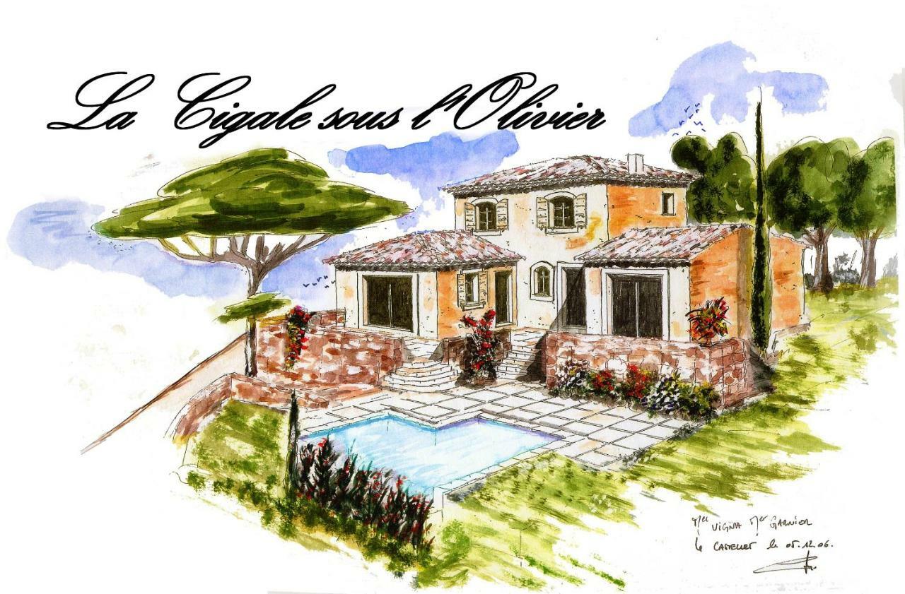 La Cigale Sous L'Olivier Bed and Breakfast Le Castellet  Buitenkant foto